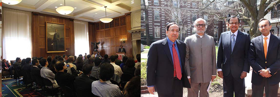 Finance Minister of India visits Harvard