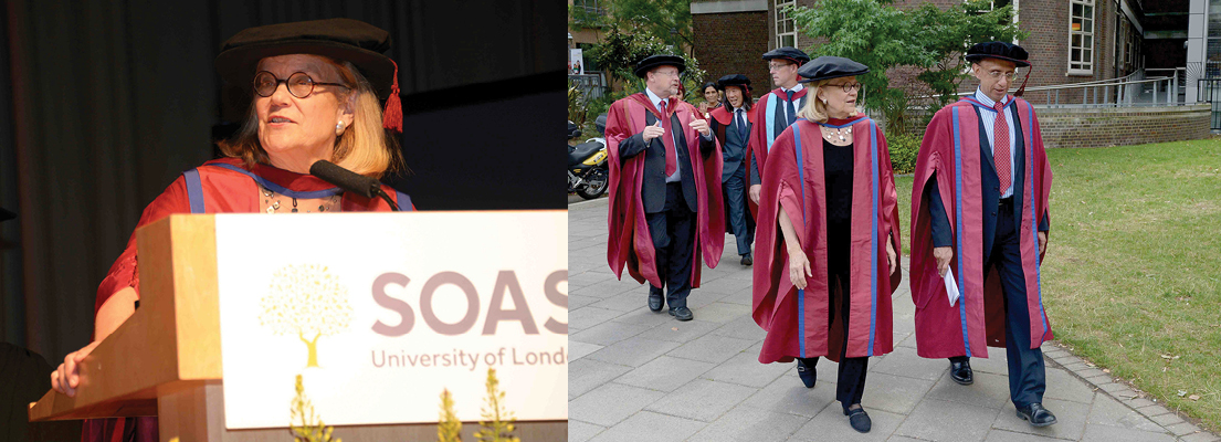Professor Eck awarded Honorary Doctorate from SOAS