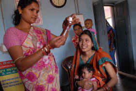 Thanks to the Government of Odisha's commitment and support from the UK, mums-to-be and new mums can now get advice and support from day one in every village. Support now starts well before a baby's due date, and continues until their first birthday. Community health worker, Rebati, gives babies like Adilya, polio and other life saving vaccinations for at least the first year of their lives. Britain is working with the Government of Odisha, one of India's poorest states, and UNICEF to save the lives of thousands of mums and babies., Babies born in the poorer states of India – a country where more people live in poverty than the whole of Africa – now have a better chance of surviving than ever before. Thanks to the Government of Odisha's commitment and support from the UK, mums-to-be and new mums can get advice and support from day one in every village. Vital ante and post-natal care that helps mums bring their babies into the world safe and well. See how community health workers, nurses, soap opera stars and granny self help groups are together helping save the lives of thousands of babies in our gallery. UPDATE, June 2012: In 2011-12, 150,000 children like Baby Sethy have been delivered safely in India with the help of skilled birth attendants thanks to support from Britain. And across the world's poorest countries, UK aid has made sure half a million mums had the help of skilled doctors and nurses to have their babies in the last two years. ------------------------------ The Government of Odisha is working with the UK Government to improve health services, support community health workers and increase take up from families in every village - helping to save the lives of thousands of mums and babies. Britain is supporting the governments of three of India's poorer states (Odisha, Bihar and Madhya Pradesh) and UNICEF to bring healthcare to everyone, especially the poorest and most disadvantaged. All pictures © Pippa Ranger / Department for International Development For more information, visit www.dfid.gov.uk/changinglives