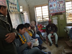 meeting with community members in Ramechhap
