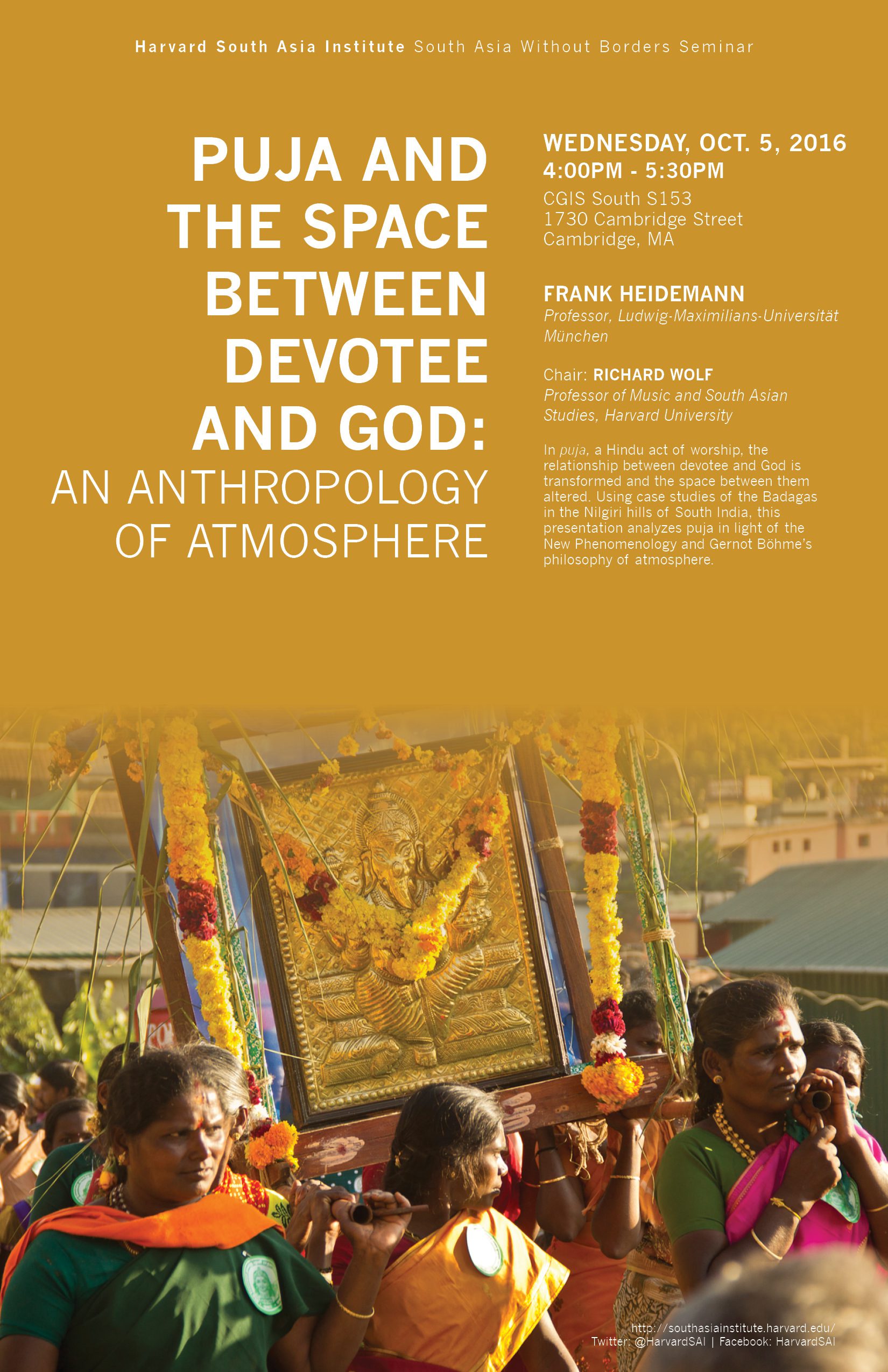 Puja and the Space between Devotee and God: An Anthropology of Atmosphere