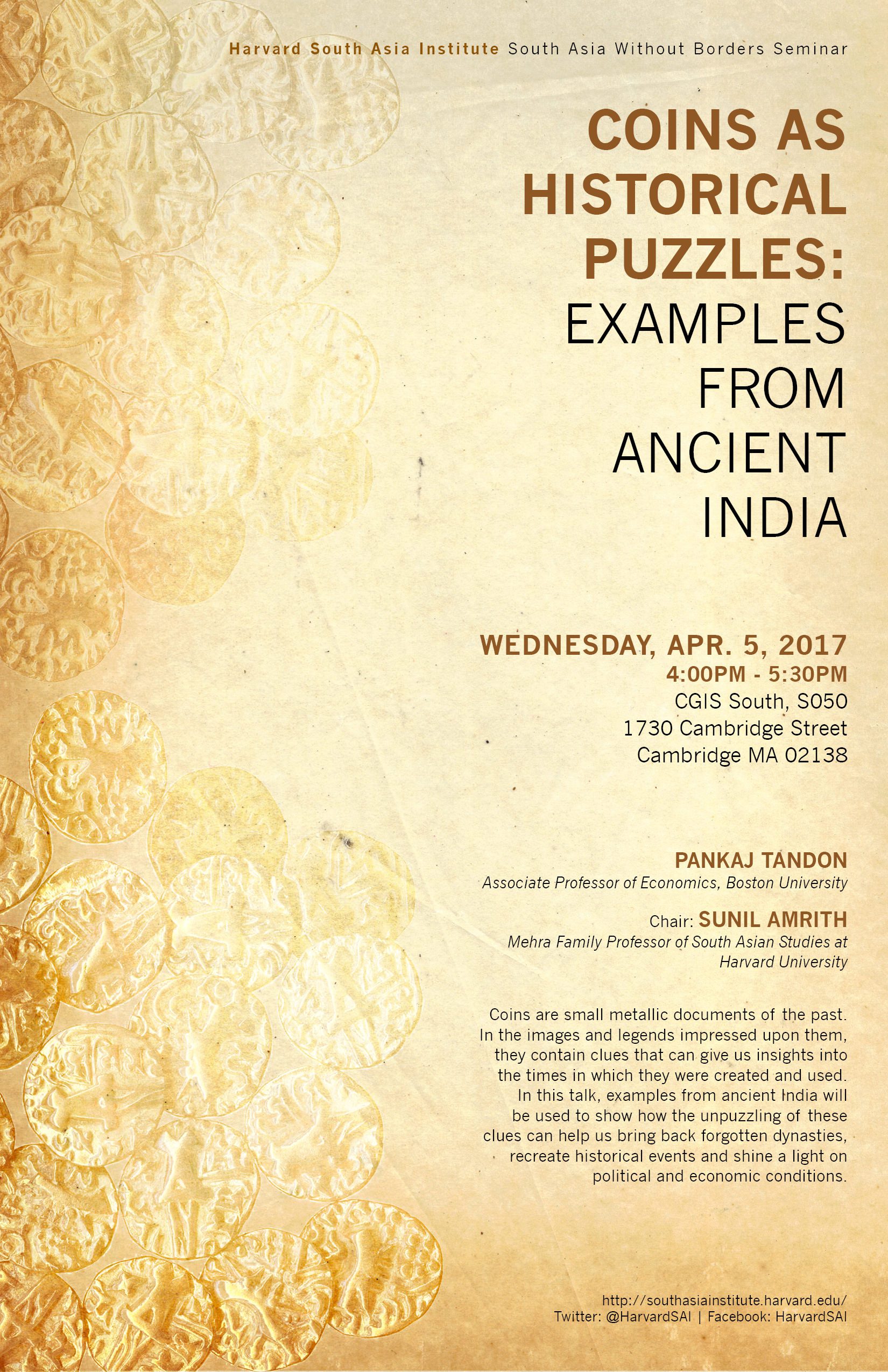 Coins as Historical Puzzles: Examples from Ancient India