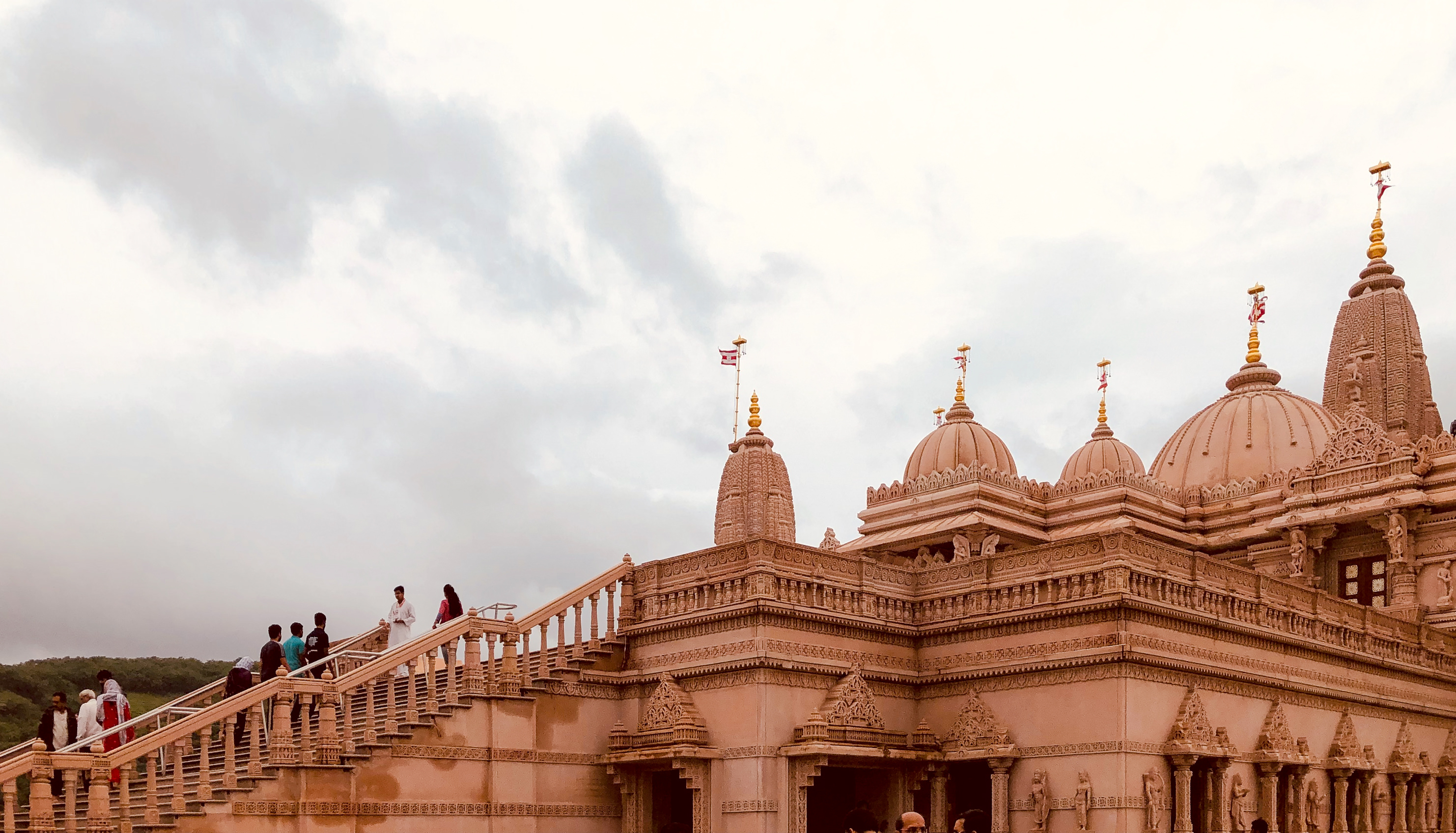 A BAPS Swaminarayan temple in Pune. Photo taken by Pranati Parikh.