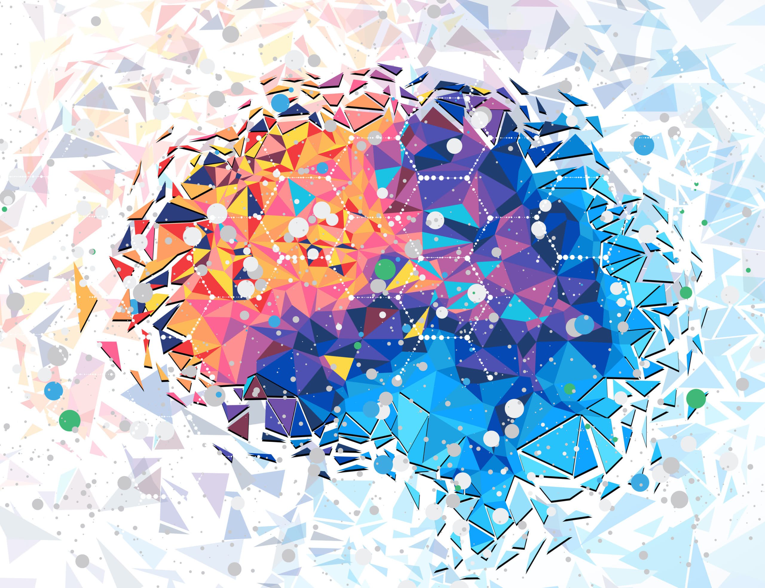 Abstract human brain