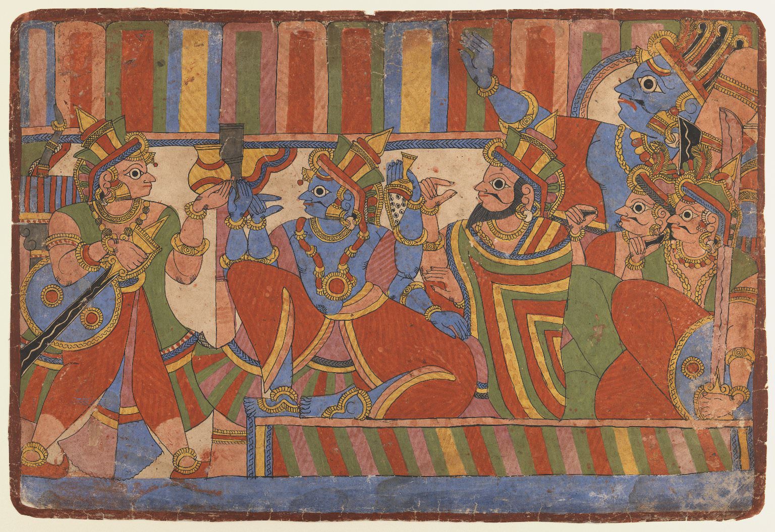 Brooklyn_Museum_-_Krishna_Counsels_the_Pandava_Leaders_Page_from_a_Mahabharata_series