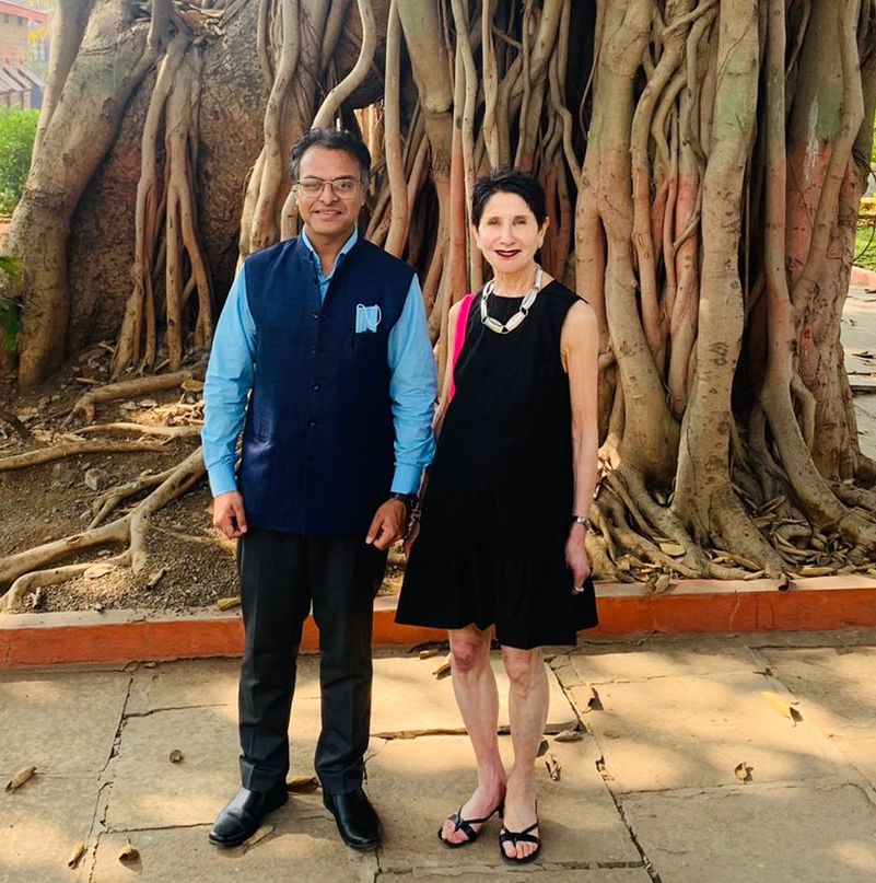 Yugank and Doris at ancient tree