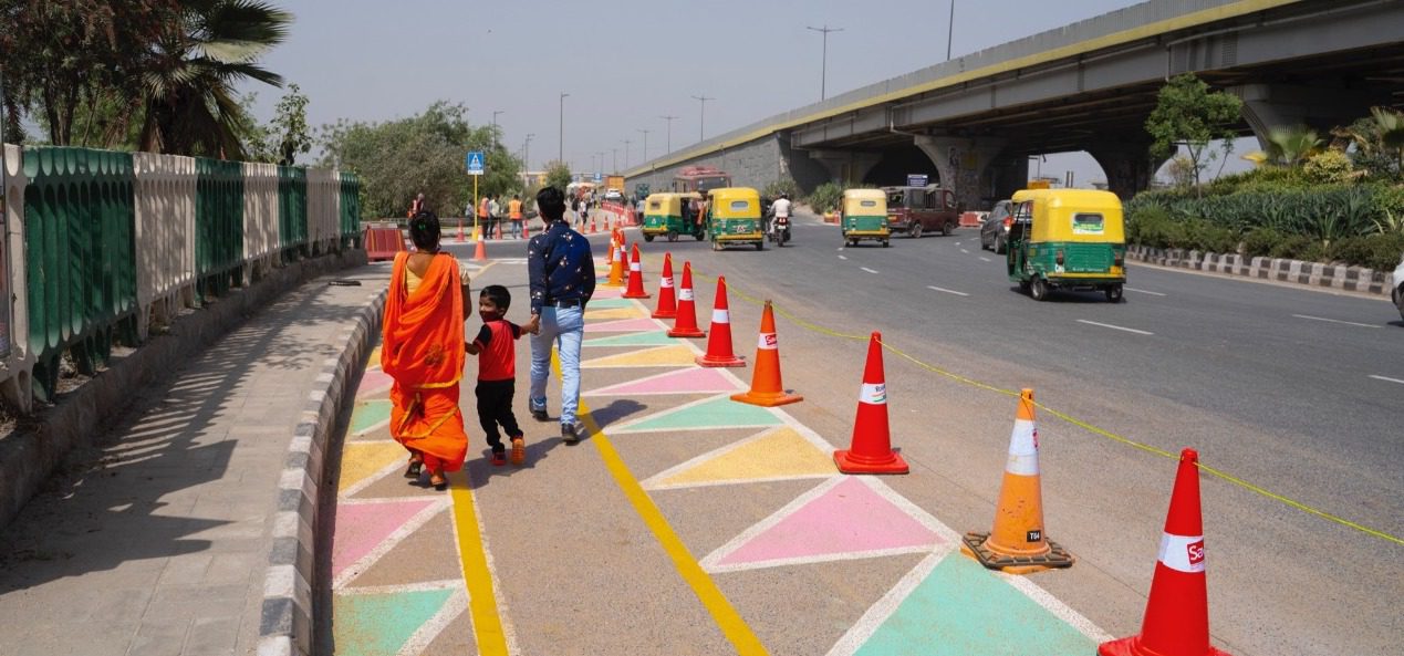 Strategic redesigns by SaveLIFE Foundation at Burari Chowk _ Gandhi Vihar blackspots in Delhi