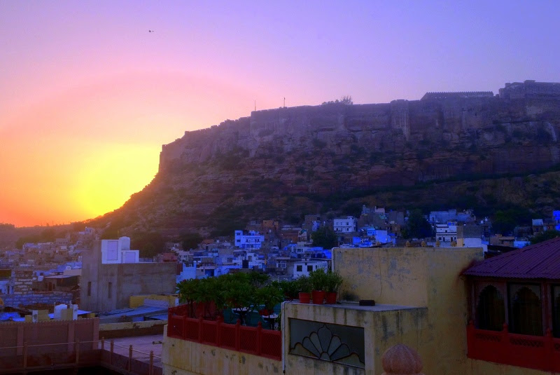 view of Mehrangarh fort and old city Jodhpur, Rajasthan