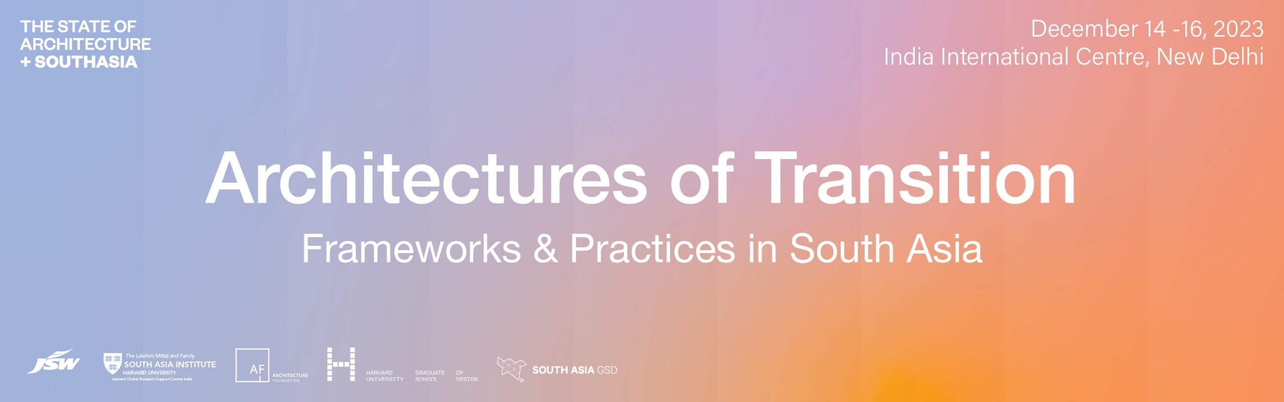 Previewing the Architectures of Transition Conference, Dec 1416 in New