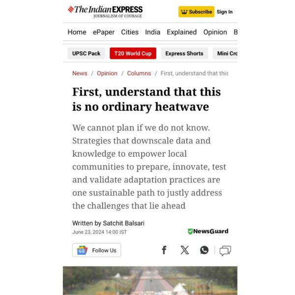 Indian Express Op-ed Heat
