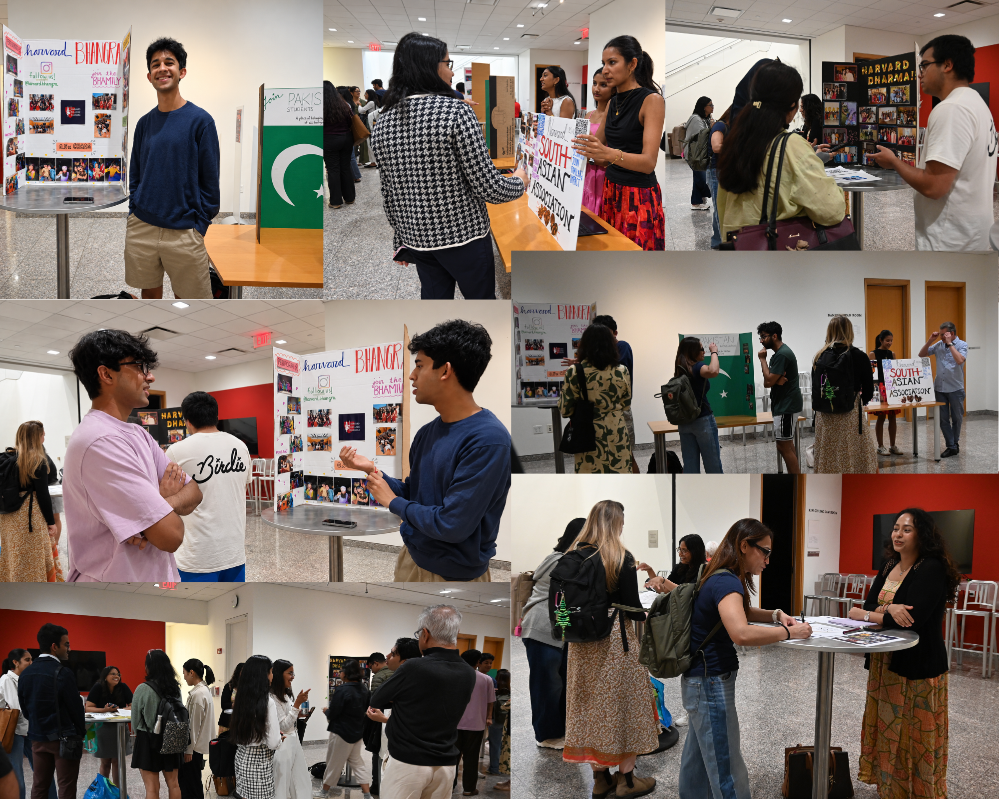 Student groups at the mixer
